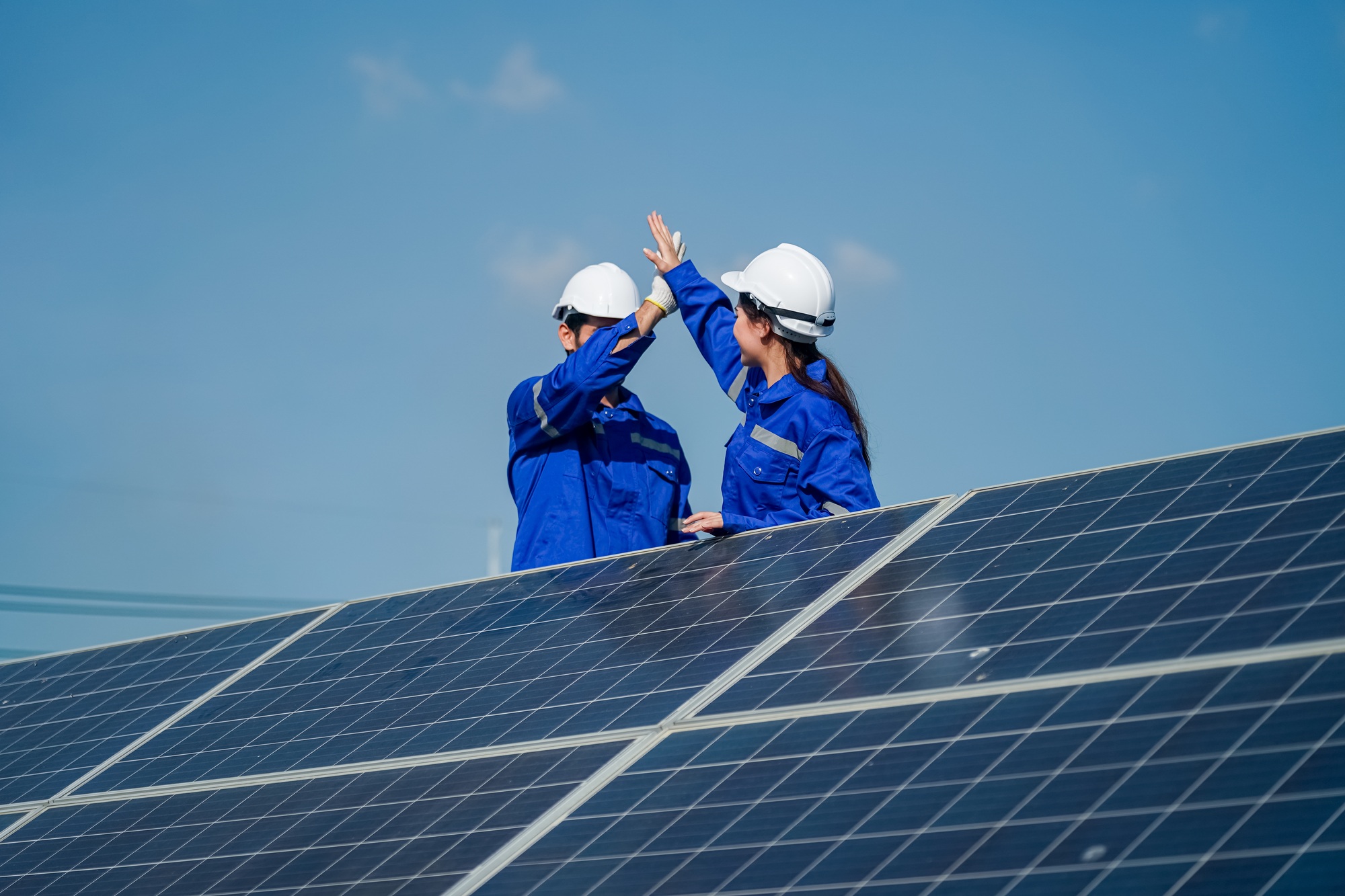 Professional solar team delivering customized energy solutions for residential and commercial clients.